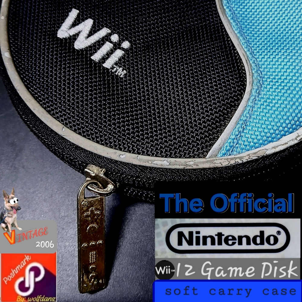 The Nintendo Wii 12 Game Disk Soft Carry Case- Mine Since 2006- Bag Already Sold